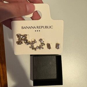 Banana Republic Gold and Silver Stud Earrings